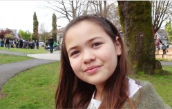 Ta’Kaiya Blaney inspires with a powerful voice at Earth day Vancouver 2013